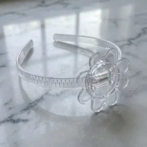 Graduation Cap Headband Insert - Original Four Leaves Clover - Secure Your Grad Cap on Curly, Natural Hair, Braids, Locs, Twists and Straight Hair (Clear)