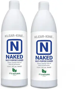 KLEAR Kryptonite Naked | The Coat, Relax, Rinse Cleaner | Glass Cleaner | 470ml Bottle | 2 Pack (32oz)
