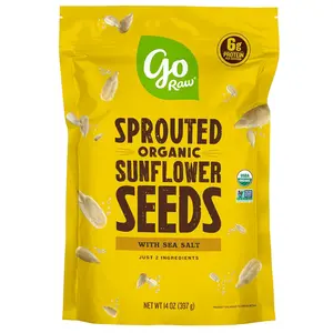 Go Raw Organic Sprouted Sunflower Seeds, 14 oz, Sea Salted, Keto, Kosher, Superfood