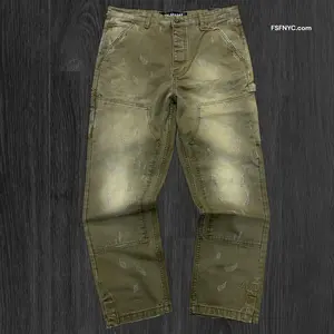 Valabasas - Straight Fit Carpenter Denim  - Olive - 1008