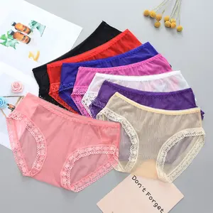 Women's Sheer Mesh Panties, Sexy Lace Bikini Underwear Lingerie