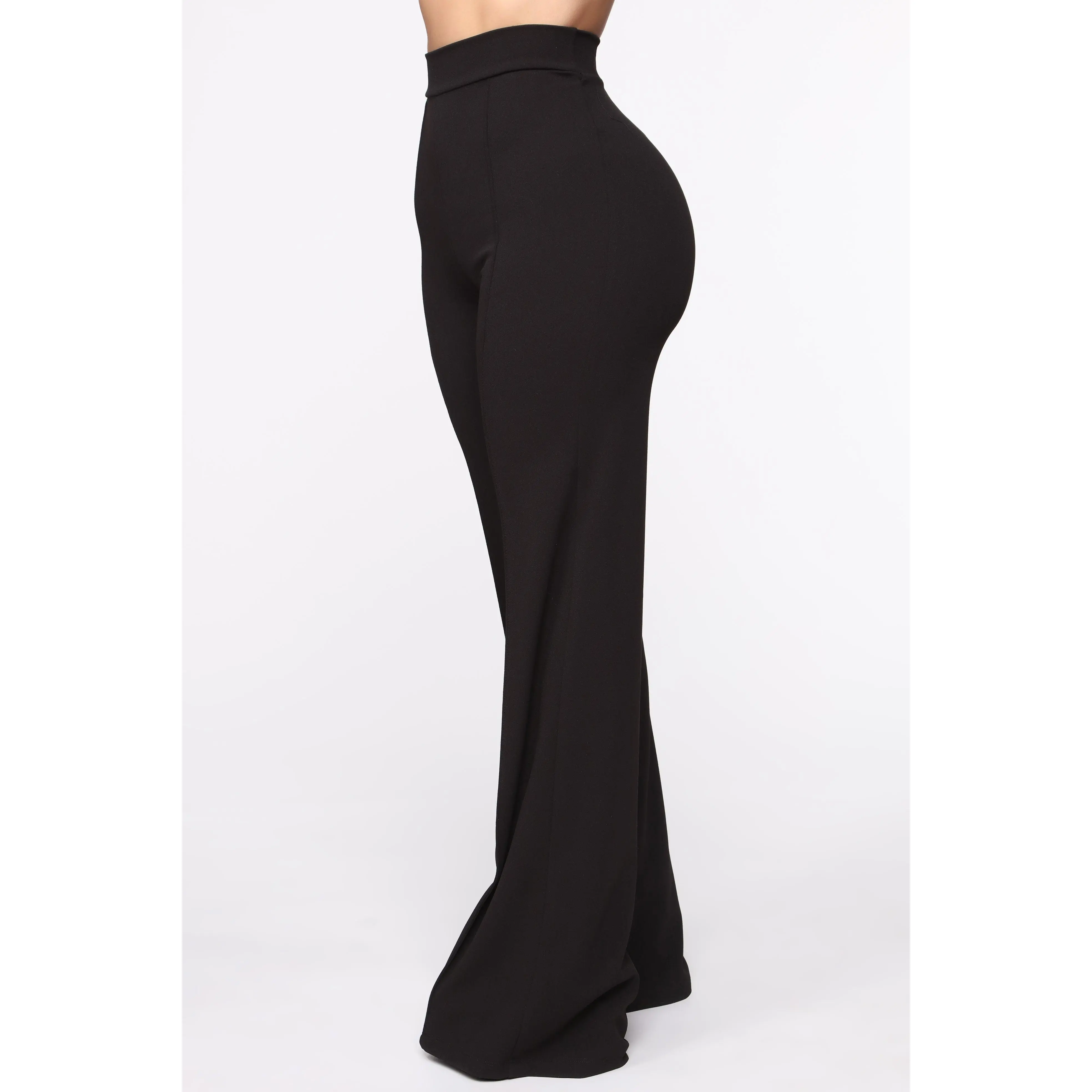 victoria high waisted dress pants white Alloy Apparel Tall High Waist Flare Dress Pants for Women in White Size Large main image 1