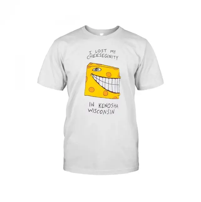 I Lost My Cheeseginity in Kenosha Wisconsin Meme Graphic T-Shirt - Funny Cheese Lover Tee