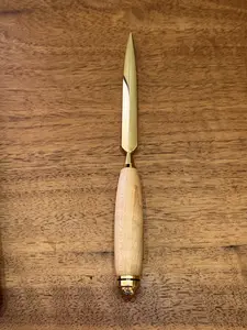 Gold maple letter opener