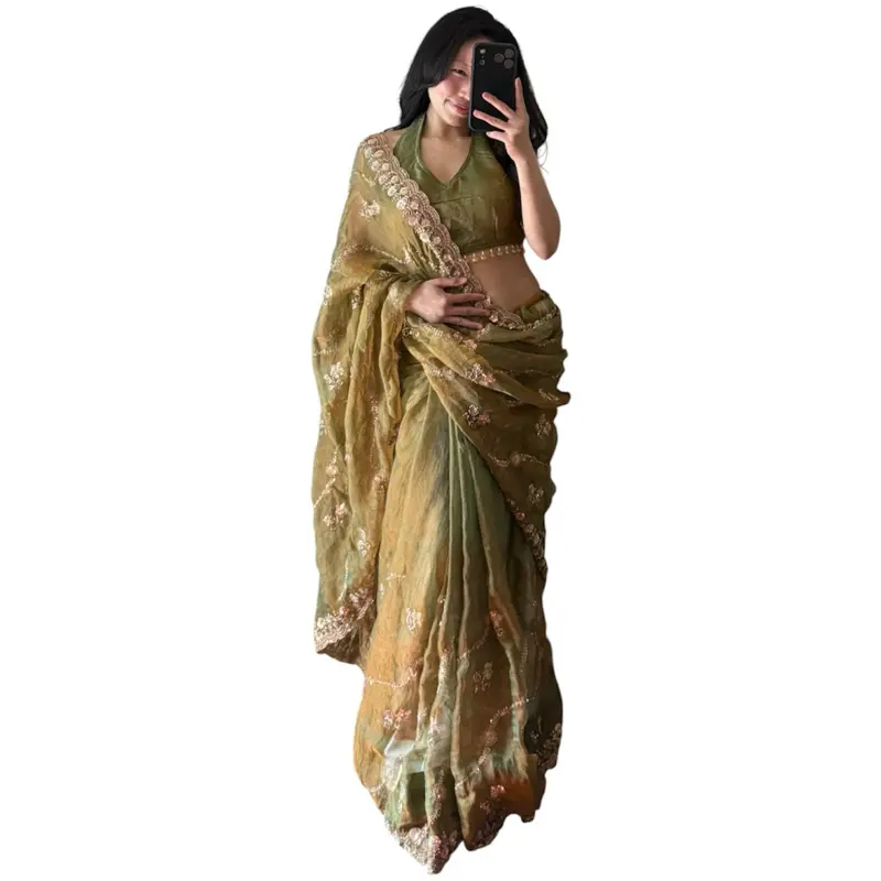 Findi silk saree set