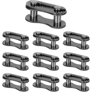 10 Pieces Bike Chain Master Link Single Speed Removable Quick Split Chain Link 6/7/8/9/10/11/12 Single Speed Chains Replacement Repair Accessories Master Links Connectors for Bicycles, Mountain Bikes