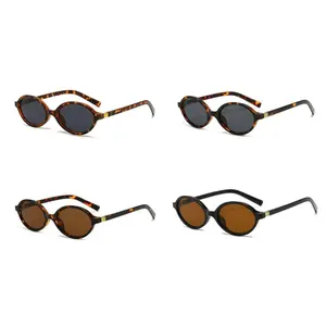 SUNVOES 2 Pack Sunglasses Womens Retro Oval Sunglasses for Women Men Fashion Small Oval Sun Glasses Vintage Driving Shades Lightweight Narrow Shades Trendy UV protection Sun Glasses