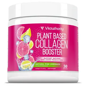 Vegan Collagen Powder for Women - Plant Based Collagen Supplement for Women with Proprietary Vegan Hair Skin and Nails Vitamins - Vegetarian Collagen Powder with Hyaluronic Acid - Vitauthority