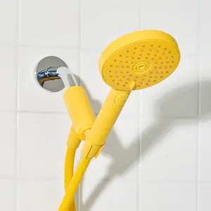 Sproos! Hand Shower | Premium Modern Hand Held Shower with Flexible Hose, 3 Sprays + Pause Button, Easy Install, Available in 7 Vibrant Colors: Pink, Green, Black, Blue, Red, Yellow, White Bathroom Decor