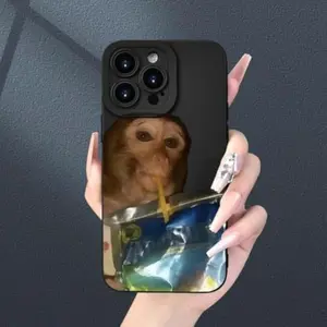 Cute Monkey Pattern Phone Case,TPu SoftSilicone,Fully Protected and Shockproof For iPhone 16 15 15Pro Max 14 14Pro 13 12 11 16promax Funny Clown Men