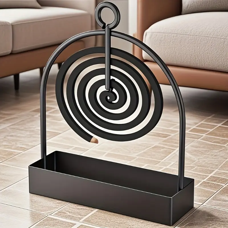 1 mosquito incense holder, sandalwood holder, mosquito incense stand, sandalwood stand, made of metal, suitable for hanging mosquito incense or sandalwood, suitable for decorating living room/bedroom and outdoor camping