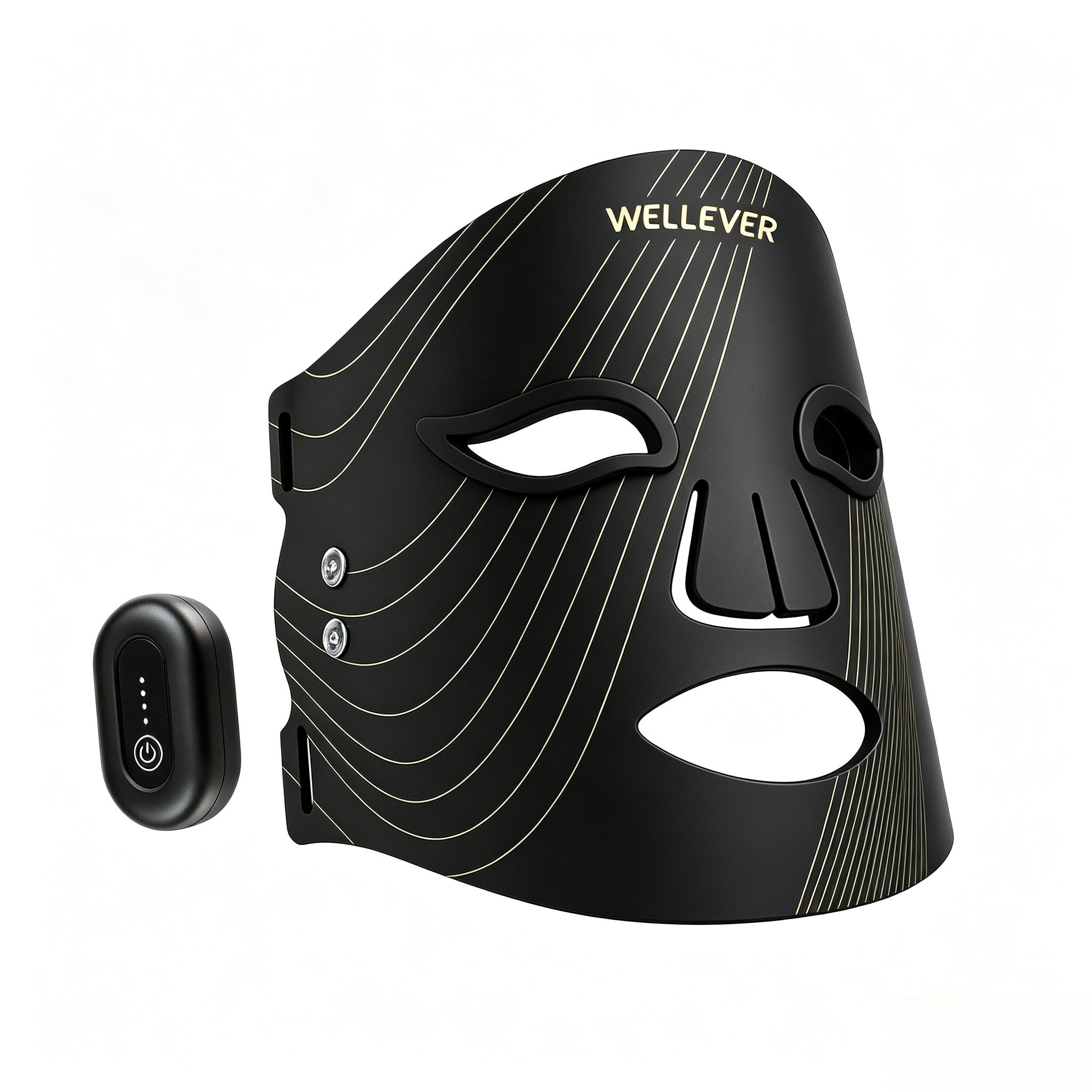 WellEver Wireless LED Face Mask 850nm NIR Therapy Red Light for Anti-Aging Portable Rechargeable Silicone Gel Skincare Mask with Adjustable Strap FDA Cleared 2-Year Warranty WellEver Wireless LED Face Mask 850nm NIR Therapy Red Light for Anti-Aging Portable Rechargeable Silicone Gel Skincare Mask with Adjustable Strap FDA Cleared 2-Year Warranty