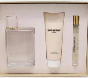 Burberry Her 3Pcs Gift Set (3.3oz EDP Spray +0.33oz EDP Spray +2.5oz B/L ) for WOMEN