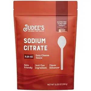 Judee’s Sodium Citrate 11.25 oz - 100% Non-GMO, Keto-Friendly - Gluten-Free and Nut-Free - Food Grade - Great for Molecular Gastronomy Cooking - Emulsifier for Cheese Sauce - Serves as Preservative