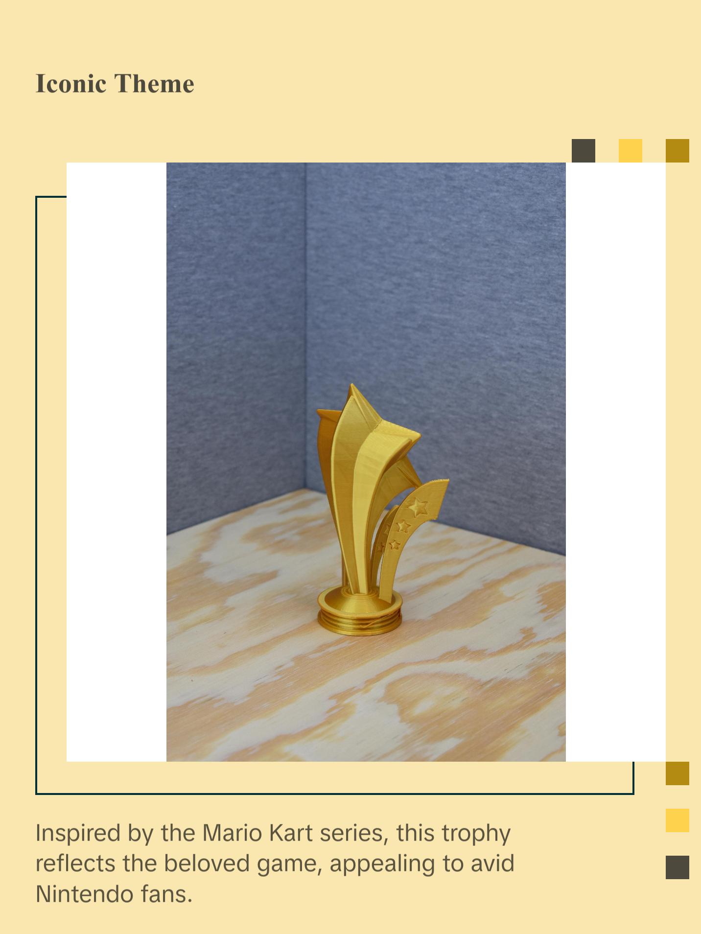 Mario Kart Star Cup Trophy - The Perfect Trophy Award for Any Mario/Nintendo Fans