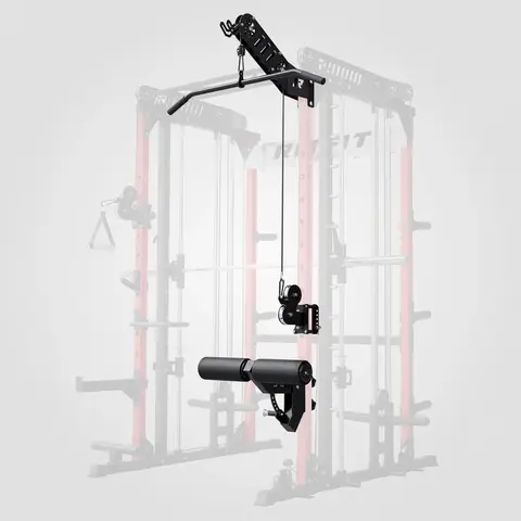 RITFIT LPM1 Lat Pulldown & Leg Holder Attachment Bundle - Leather, Carbon Steel, Adjustable, No-Wobble, Compact Home Workout Tool Exclusively for M1 PRO Home Gym, Multifunctional Strength Training Equipment for Deep Stretch Pull, Bulgarian Split Squats