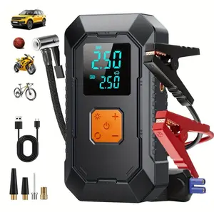 NeoAuto Portable Car Jump Starter with Air Compressor, 3000A Car Battery Jump Starter (9.0 Gas/6.5L Diesel) with 150PSI Digital Tire Inflator Repair Tool Kit light vehicle emergency other inflatables
