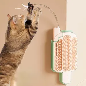 Cat Self Grooming Brush, Popsicle-Shaped, Corner Massage Comb, Cat Scratcher furminator  brush cat  grooming  kit