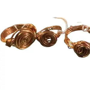 Copper Spiral Ring 100% Pure Handcrafted Jewelry for Women and Men Natural Health and Spiritual Benefits Unisex Handmade Copper Ring