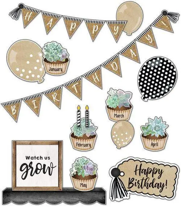Simply Stylish Birthday Bulletin Board Set(C)
