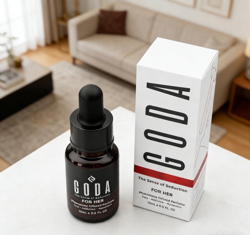 GODA For Her Pheromone Perfume | Sensual Jasmine & Rose Long Lasting Fragrance for Women | Travel Size 0.50 fl oz (15ml)