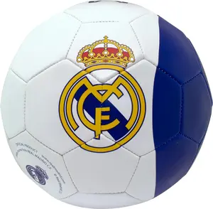 Maccabi Art Size 5 White and Blue Soccer Ball for Training, Recreational Play and Display, Collector Style Football for Indoor and Outdoor Use, Graphic Panel Design for Teens and Adults, Sports Gift Idea