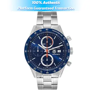TAG Heuer Carrera Calibre 16 CV2015.BA0794 Blue Dial Steel Bracelet Chronograph/9643