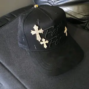 3 gold cross hat