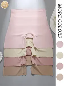 Women's High Waist Seamless Shaping Leggings Underwear, Elastic Comfortable Skin-Friendly Bottoms, Plain Design, All Seasons Wear, Fit