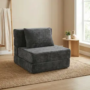Boneless Floor Sofa Bed — Ember Chenille
