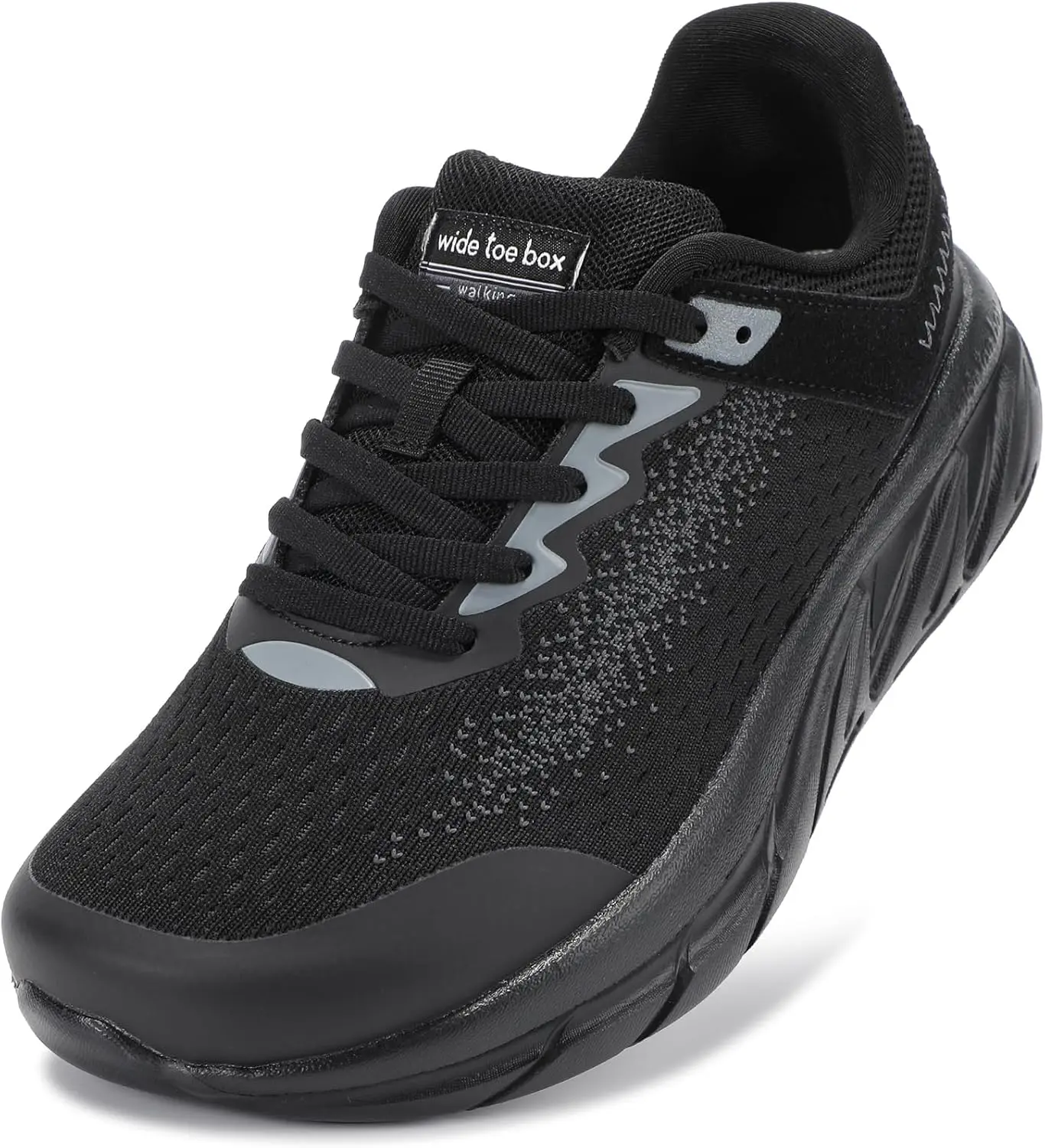 Women Wide Width Walking Shoes Runing Athletic Gym Fashion Sneakers | Wide Toe box design, Thick cushioned sole, Breathable knit upper, MD non-slip outsole, Low-saturation light tones