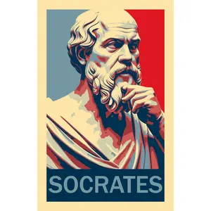 Socrates the ancient Greek philosopher Hope Inspired Style Fight Poster 11x17 Philosophy (alt)