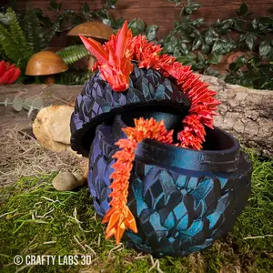 PHOENIX Edition Crystal Dragon with DARK MYSTERY Deluxe Dragon Egg***
