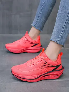 2026 Couple Style Women's Casual Running Shoes, Running Sneakers, Thick-soled Height-increasing Sports Shoes, Breathable Mesh Fabric, Suitable for Outdoor Jogging, Gym Fitness, Daily Commuting, Multiple Colors Available