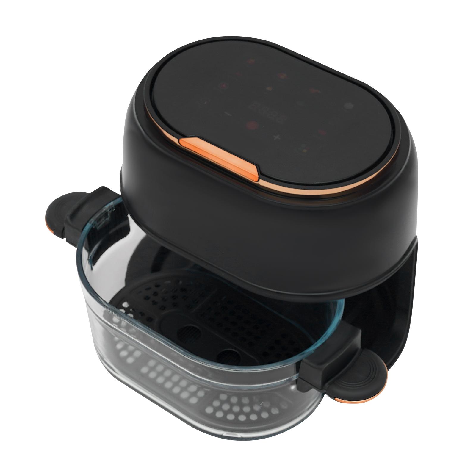 4L LED Screen Air Fryer - 900W, 24h Preset, 11.42*8.66*11.42in, Modern Style - For Home, School, Cafeteria, Restaurant Small Kitchen Use