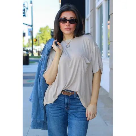 Rylee Mineral Wash Rib Knit Top