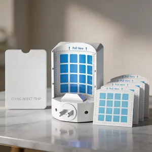 Flying insect traps, home insect catchers, 24/7 continuous capture of gnats, fruit flies, flies, mosquitoes and moths, indoor kitchen fly killers