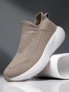Men's Casual Sneakers, Slip-On Comfortable Shoes, Breathable Lightweight Textile Upper, Soft Sole Eva Outsole, All-Season Daily Wear