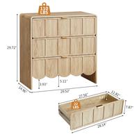 Natural 3 Drawer