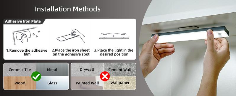 EZVALO 62 LED Under Cabinet Lights with Charging Station, Rechargeable Motion Sensor Light Indoor, 3 Color Temps, Remote Control, Timer, Dimmable Wireless Closet Lighting for Kitchen, Wardrobe, Pantry Valentines Day Gifts