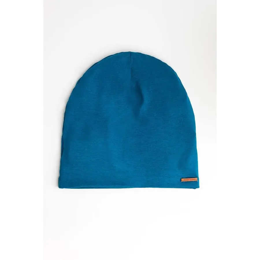 Fall Teal Adjustable Slap Satin-Lined Cap, Adjustable Hat