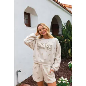 MAMA Sweat short/Sweatshirt Matching Set