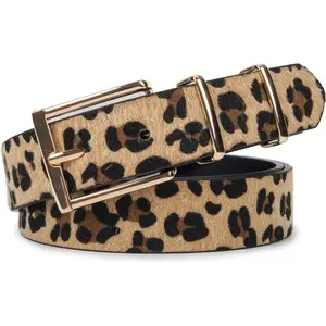 Leopard Print Belts for Women  Belt Artificial Horse hair Belts for Jeans dress