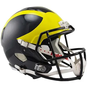 Riddell Michigan Wolverines Revolution Speed Full-Size Replica Football Helmet - Fanatics Authentic Certified - College Memorabilia