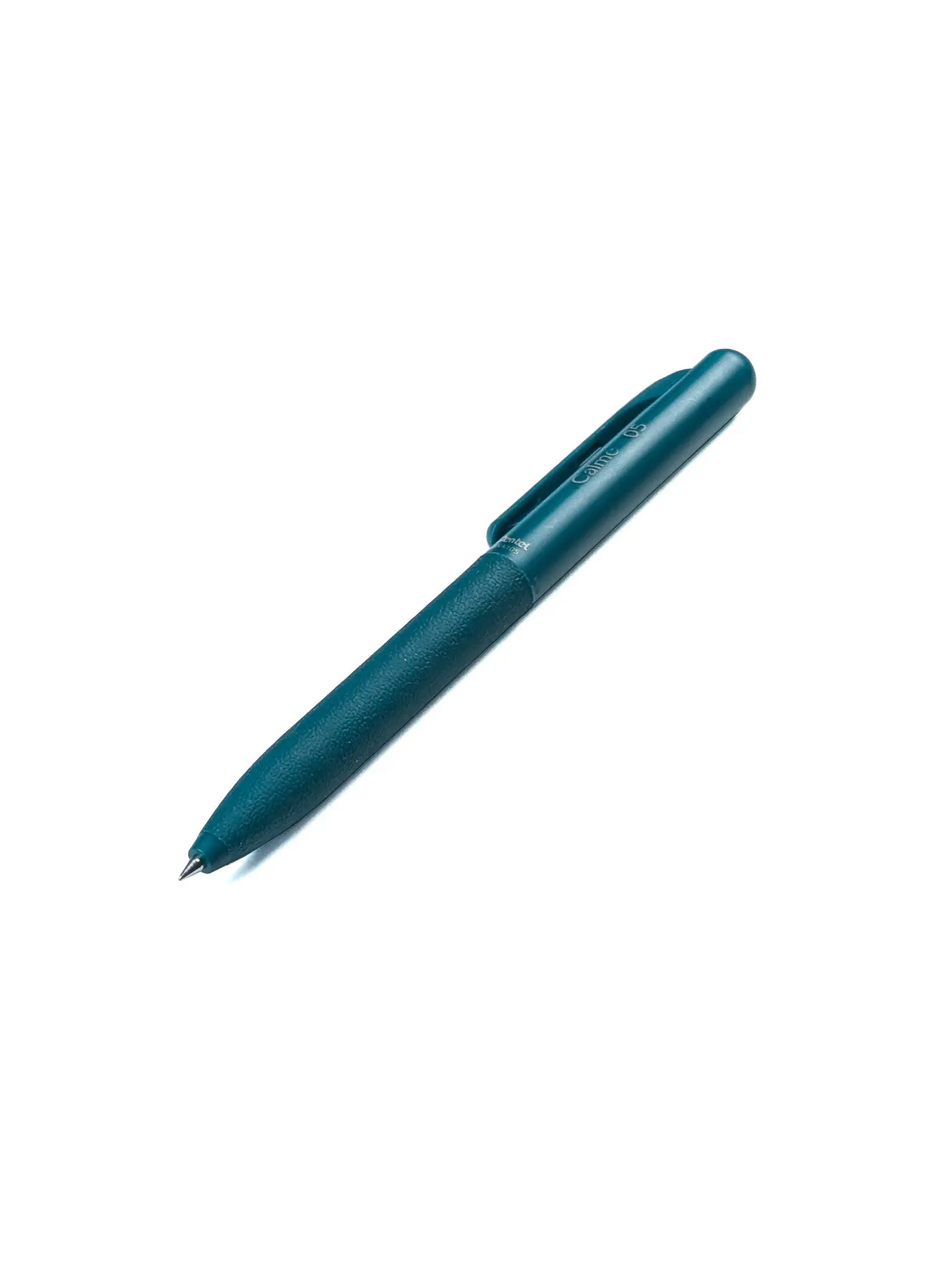 Pentel Calme Writing Pen, Teal Blue Body, 0.5mm Black Ink Office Stationery