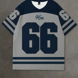 Jersey Blue and Grey with "King" and Number 66 Design