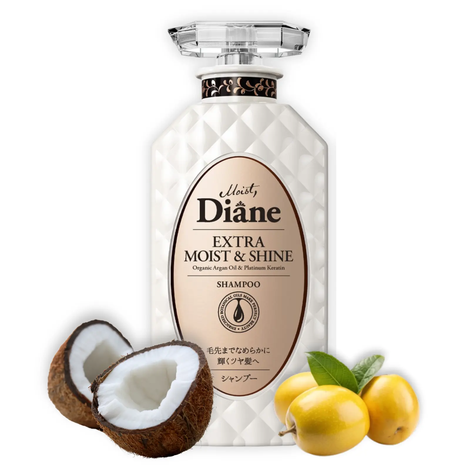 Moist Diane Perfect Beauty Extra Moist & Shine Shampoo | Daily Moisture & Radiant Shine for Dry, Frizzy Hair | Keratin Repair + Frizz Control