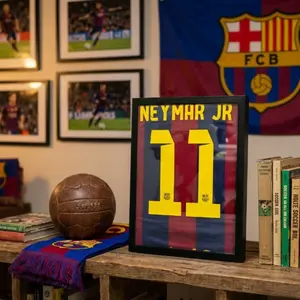 World Cup Jersey Display Frame – Wall Mount Shadow Box for Soccer & Basketball Shirt Collection, Clean Line Design for Sports Memorabilia, Ideal Gift for Jersey Collectors & Fans, Modern Gallery Vibe