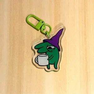 Smiling Friends Hungover Glep Acrylic Keychain | Unique Keychain Designs | Perfect for Backpacks, Keys and Gifts | High Quality and Customer Favorite Items