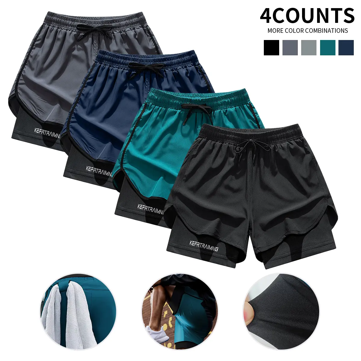 Black Lake Blue Navy Blue Dark Gray